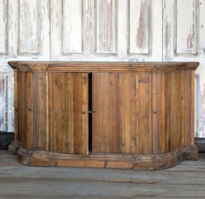 Pine Curved Sideboard